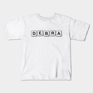 Debra - Personalised Scrabble Name Kids T-Shirt